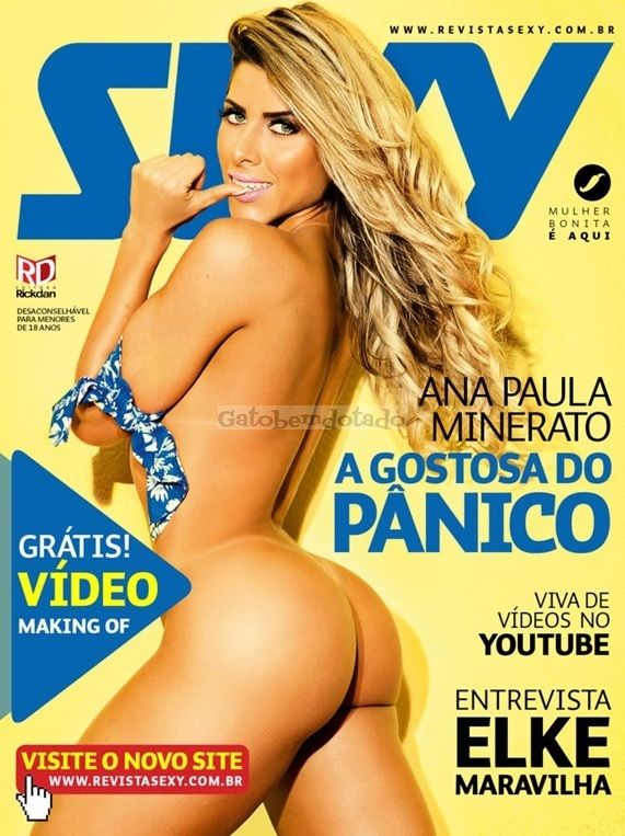 Panicat Ana Paula Minerato Pelada Nua Na Revista Sexy Safadas Na Web
