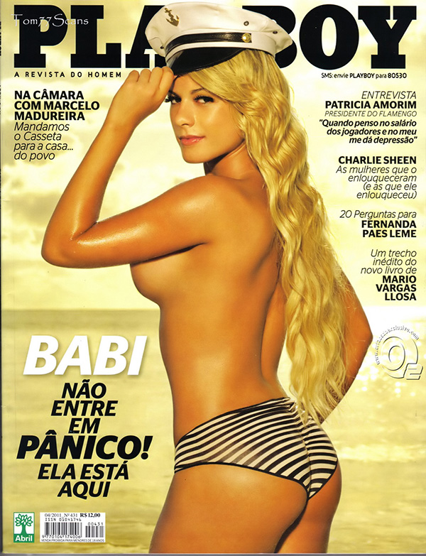 Babi Rossi pelada nua na Playboy.